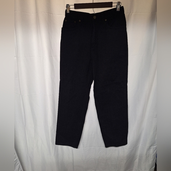 L.L. Bean Woman's Denim Pants in Black - Picture 1 of 10